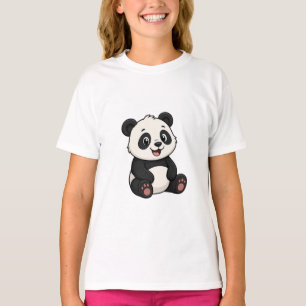 Süßes niedliches Cartoon-Panda-Bär-Baby-T-Shirt T-Shirt
