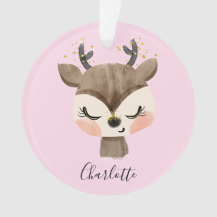 Süßes, niedliches und girlyhaftes pastellrosa Baby Ornament