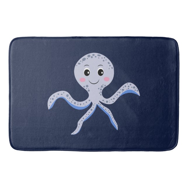 Süßes Octopus-Muster Badematte (Vorderseite)