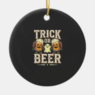 Süßes oder Bier Halloween Bier Design_1 Keramik Ornament