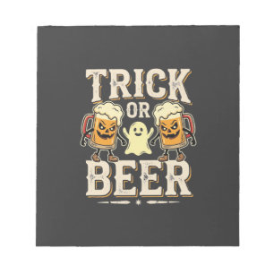 Süßes oder Bier Halloween Bier Design_1 Notizblock