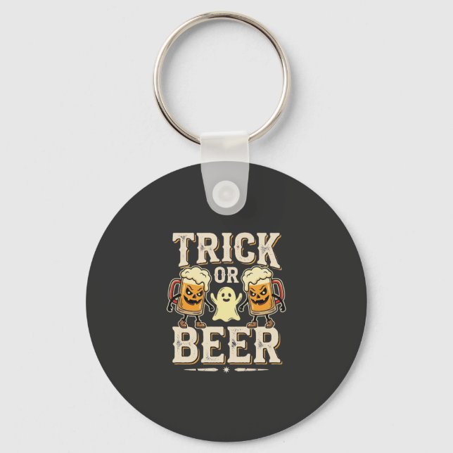Süßes oder Bier Halloween Bier Design_1 Schlüsselanhänger (Vorderseite)