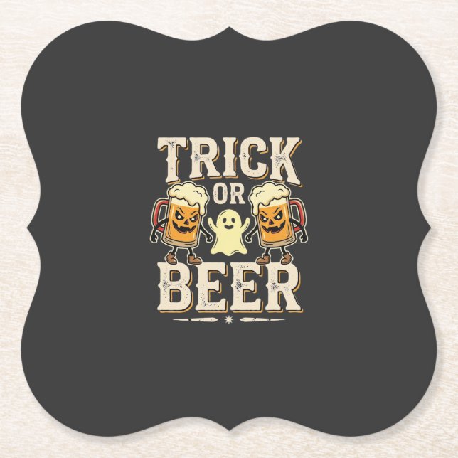 Süßes oder Bier Halloween Bier Design_1 Untersetzer (Vorderseite)