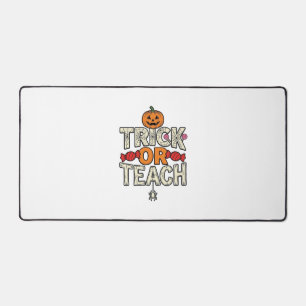 Süßes oder Lehrendes Halloween Lehrer Vintage Vekt Schreibtischunterlage