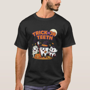 Süßes oder Saubere Zähne Zahnarzt Dentalhygieniker T-Shirt
