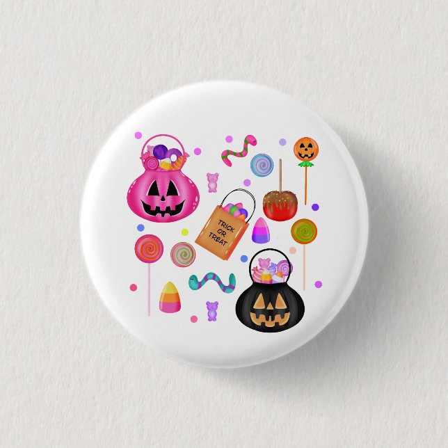 Süßes oder Saures Button (Vorderseite)
