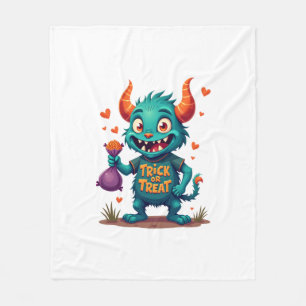 Süßes oder Saures Candy Monster � Halloween T-Shir Fleecedecke