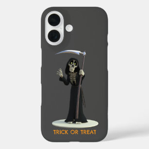 Süßes oder Saures. Cartoon-Todesengel iPhone 16 Hülle
