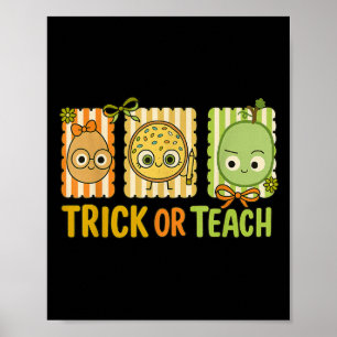 Süßes oder Saures, das böse Halloween-Kostüm-T-Shi Poster