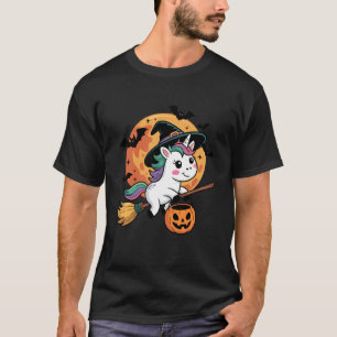 Süßes oder Saures Einhorn Hexe Halloween Kürbis Do T-Shirt