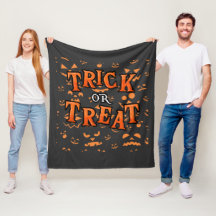 Süßes oder Saures Fleece-Decken - Halloween