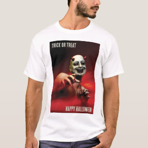 Süßes oder Saures. Frohes Halloween. Teufel T-Shir T-Shirt