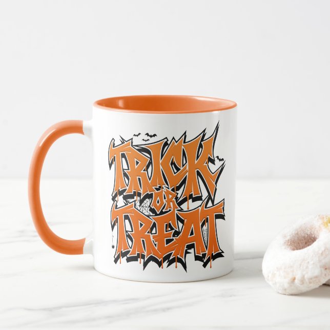 Süßes oder Saures Graffiti Tasse (Mit Donut)