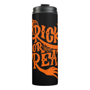 Süßes oder Saures Grunge Halloween Design Thermosbecher