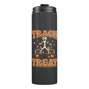 Süßes oder Saures Halloween-Atemwegsdesign Thermosbecher