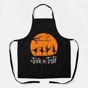 Süßes oder Saures Halloween Ballett Silhouette Schürze