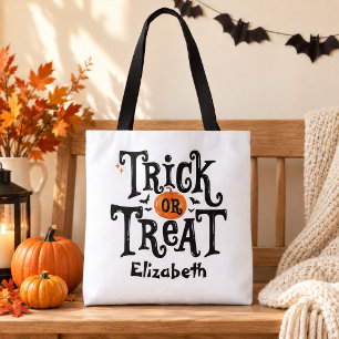 Süßes oder Saures Halloween Custom Name Tasche