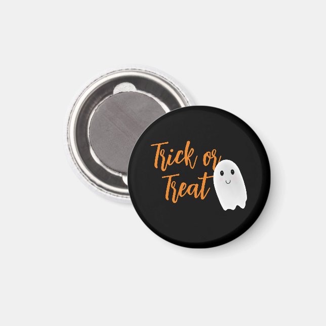Süßes oder Saures Halloween-Geist Magnet (Vorderseite/Rückseite)