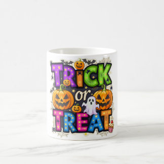 Süßes oder Saures Halloween-Geist-und-Kürbis-Tasse Kaffeetasse