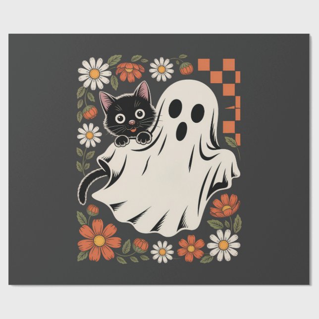 Süßes oder Saures Halloween Geschenkpapier (Flach)