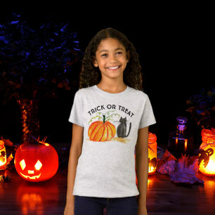 Süßes oder Saures Halloween-Kürbis Süße Wasserfarb T-Shirt