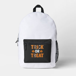 Süßes oder Saures Halloween-Kürbis-Vektordesign_1 Bedruckter Rucksack
