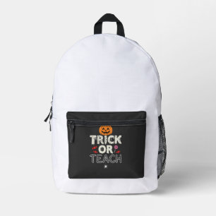 Süßes oder Saures Halloween-Lehrer-Design (2)_1 Bedruckter Rucksack