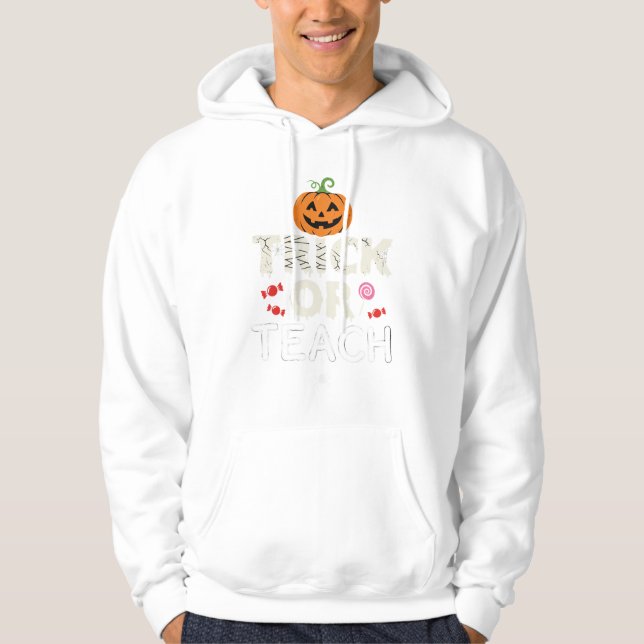 Süßes oder Saures Halloween-Lehrer-Design (2)_1 Hoodie (Vorderseite)
