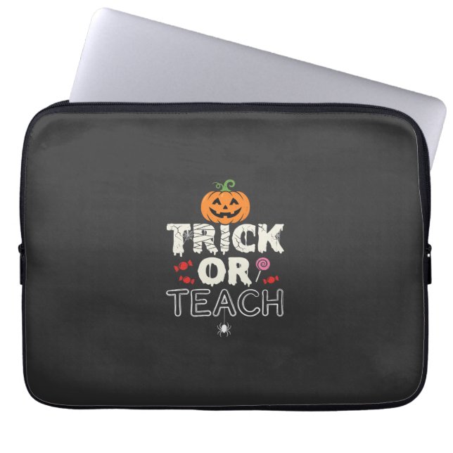 Süßes oder Saures Halloween-Lehrer-Design (2)_1 Laptopschutzhülle (Vorderseite)