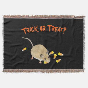 Süßes oder Saures Halloween-Maus mit Maiskörnern Decke