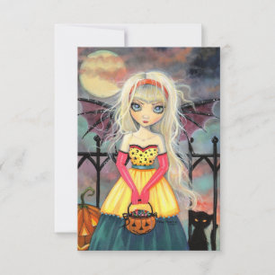 Süßes oder Saures Halloween-Postkarte Karte
