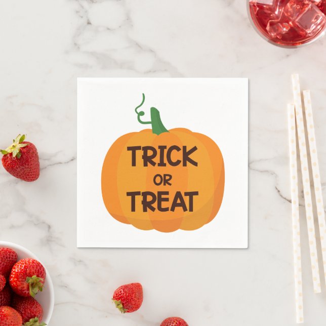Süßes oder Saures Halloween Serviette (Beispiel)