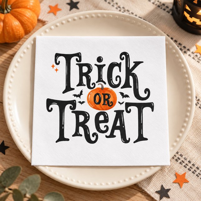 Süßes oder Saures Halloween Serviette (Trick or Treat Halloween Napkins)
