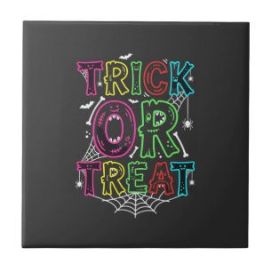 Süßes oder Saures Halloween-Spinnennetz-Design_1 Fliese