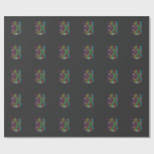 Süßes oder Saures Halloween-Spinnennetz-Design_1 Geschenkpapier