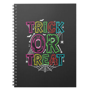 Süßes oder Saures Halloween Spinnennetz Design_1 Notizblock