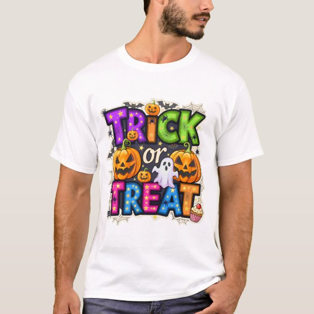Süßes oder Saures Halloween T-Shirt (Vorderseite)