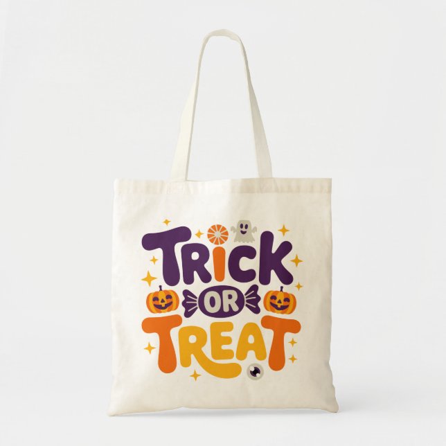 Süßes oder Saures Halloween-Tasche Tragetasche (Vorne)