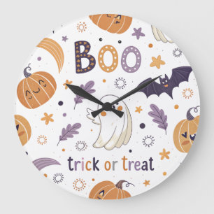 Süßes oder Saures Halloween-Wanduhr Große Wanduhr