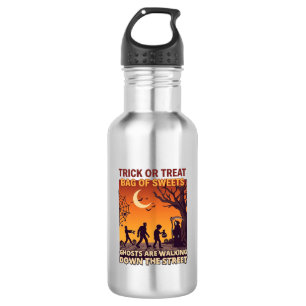 Süßes oder Saures Halloween Zombies Sensenmann Kür Edelstahlflasche