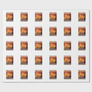 Süßes oder Saures Halloween Zombies Sensenmann Kür Geschenkpapier