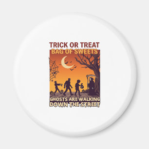 Süßes oder Saures Halloween Zombies Sensenmann Kür Magnet