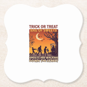 Süßes oder Saures Halloween Zombies Sensenmann Kür Untersetzer