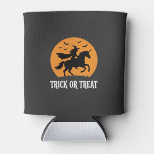 Süßes oder Saures Hexen Einhorn Halloween Design_1 Dosenkühler