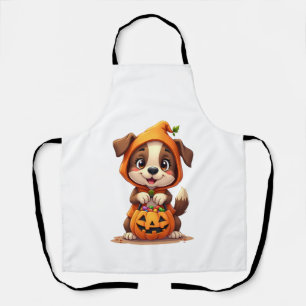 Süßes oder Saures Hund � Süßes Halloween-Welpen-Sh Schürze