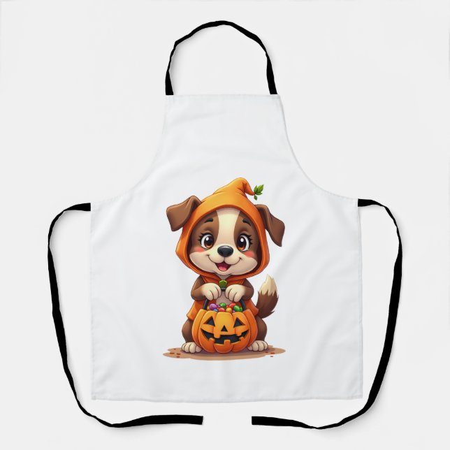 Süßes oder Saures Hund � Süßes Halloween-Welpen-Sh Schürze (Vorderseite)