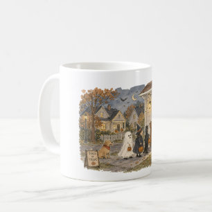 Süßes oder Saures Illustration der vorderen Verand Kaffeetasse