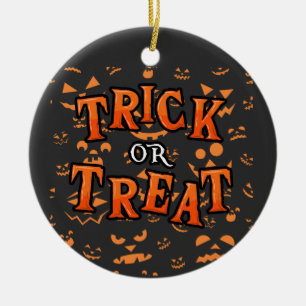 Süßes oder Saures Keramik-Ornamente Halloween-Krei Keramik Ornament