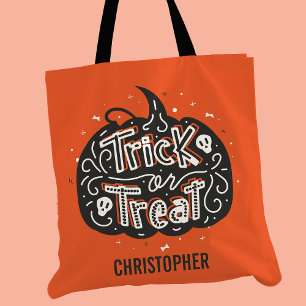 Süßes oder Saures Kürbis Persönliches Halloween Tasche