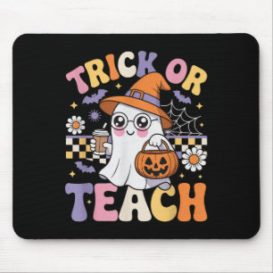 Süßes oder Saures Lehrer Groovy Geist Lustiger Hal Mousepad